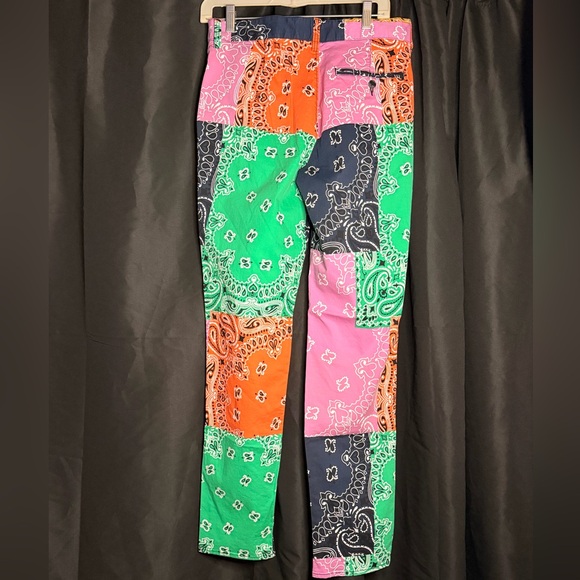Sun + Stone Multicolor Patchwork Pants - Picture 8 of 10